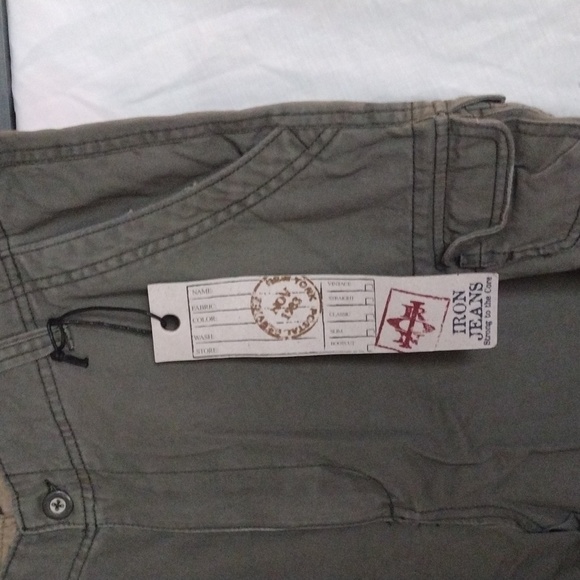 NWT IRON JEANS cargo shorts size 38 - Picture 4 of 4